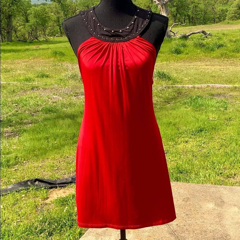 Sexy Red Low Back Fredericks of Hollywood Dress